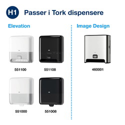Tork 290067 Matic Advanced H1 håndklæderulle hvid 6ruller