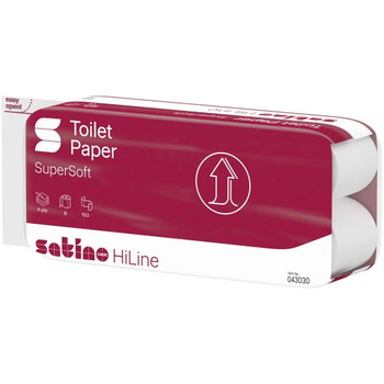 Satino HiLine toiletpapir 4-lags 20x9,4cm 72rl