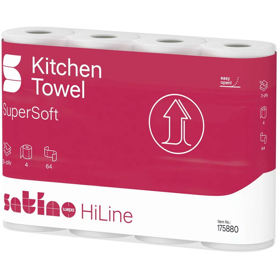 Satino HiLine køkkenrulle 3-lags 26cmx14m 32rl