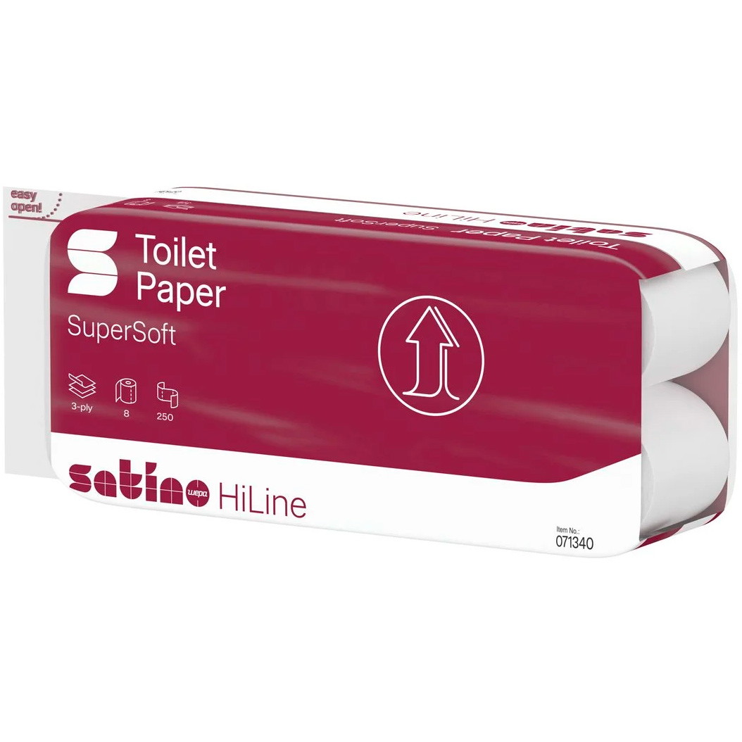 Satino HiLine toiletpapir MT1 3-lags 9,4cmx27,5m 64rl
