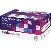 Satino Prestige 2lags håndklædeark 20,6x24cm hvid 15x200ark