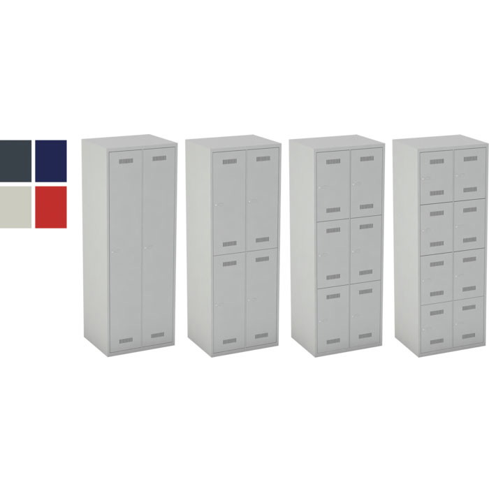 Monobloc gard.skab 2x1 låger 1700 x 610 x 500 mm