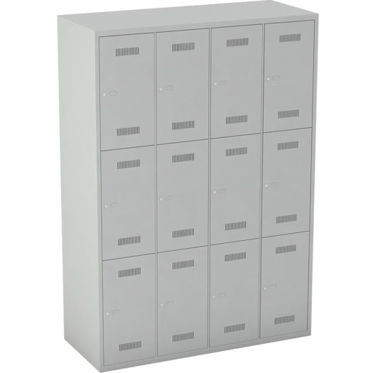 Monobloc gard.skab 4x3 låger 1700 x 1183 x 500 mm