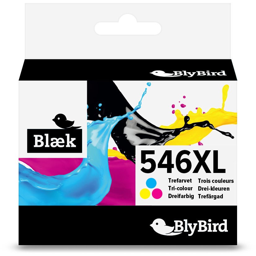 BlyBird CL-546XL 8288B004 Farve Blækpatron, 300 sider
