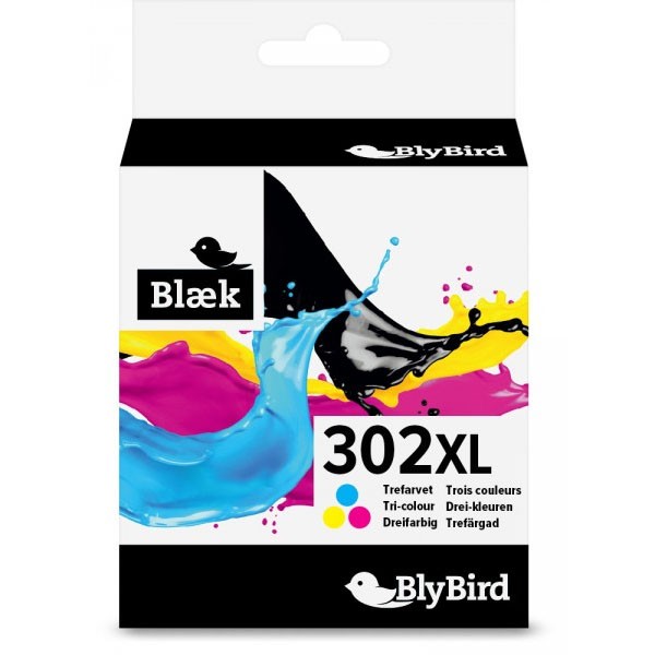 BlyBird 302XL F6U67AE Farve blækpatron 330 sider