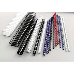 GBC 14mm spiralryg 125ark sort 100 stk