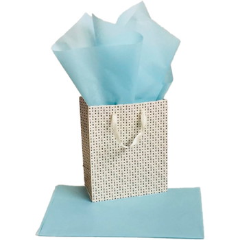 Silkepapir 75x50cm 14g Ice Blue 24ark