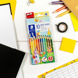Staedtler Noris 128 jumbo farveblyanter 10stk