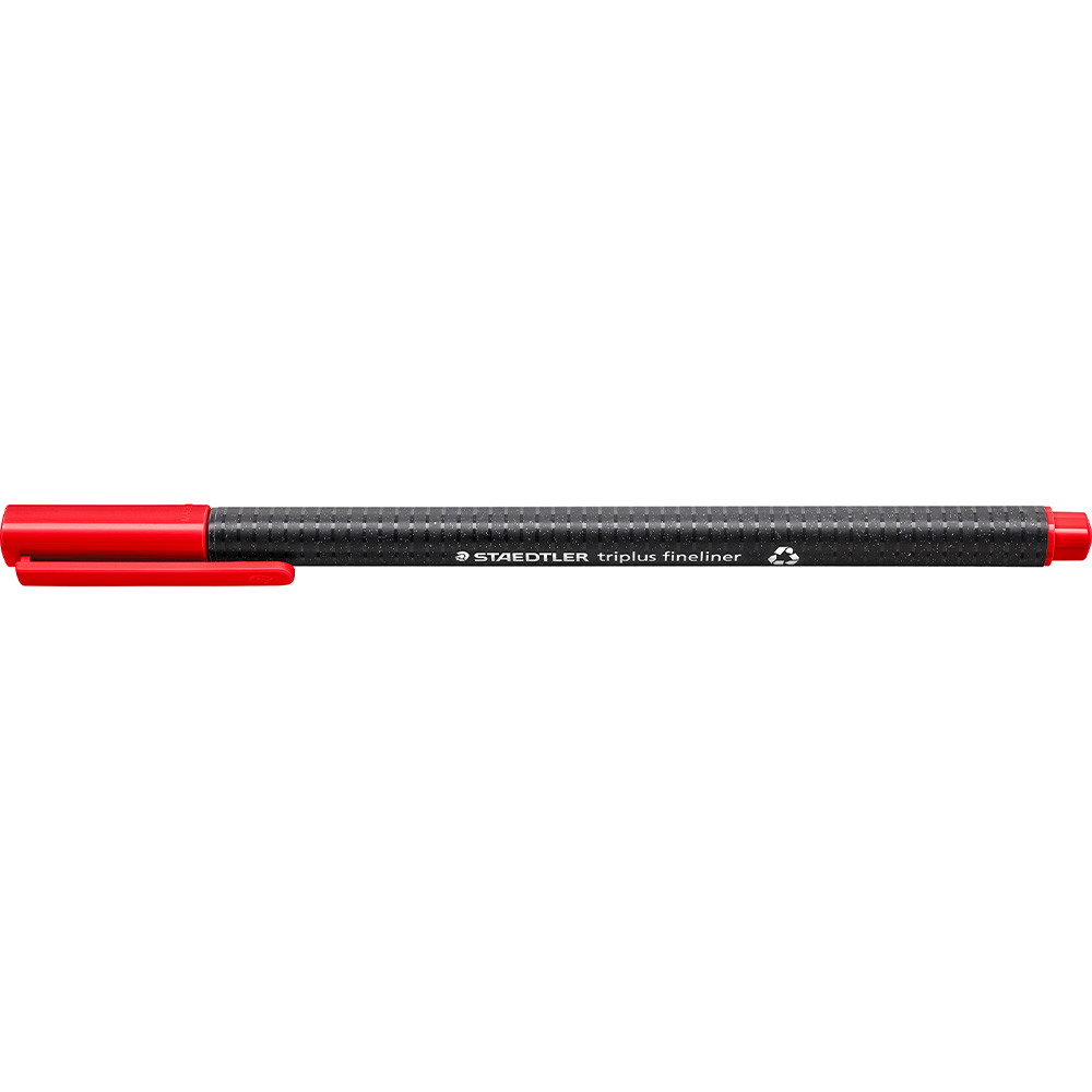 10 x Staedtler Triplus fiberpen rød