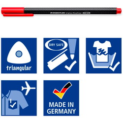 Staedtler Triplus fiberpen rød