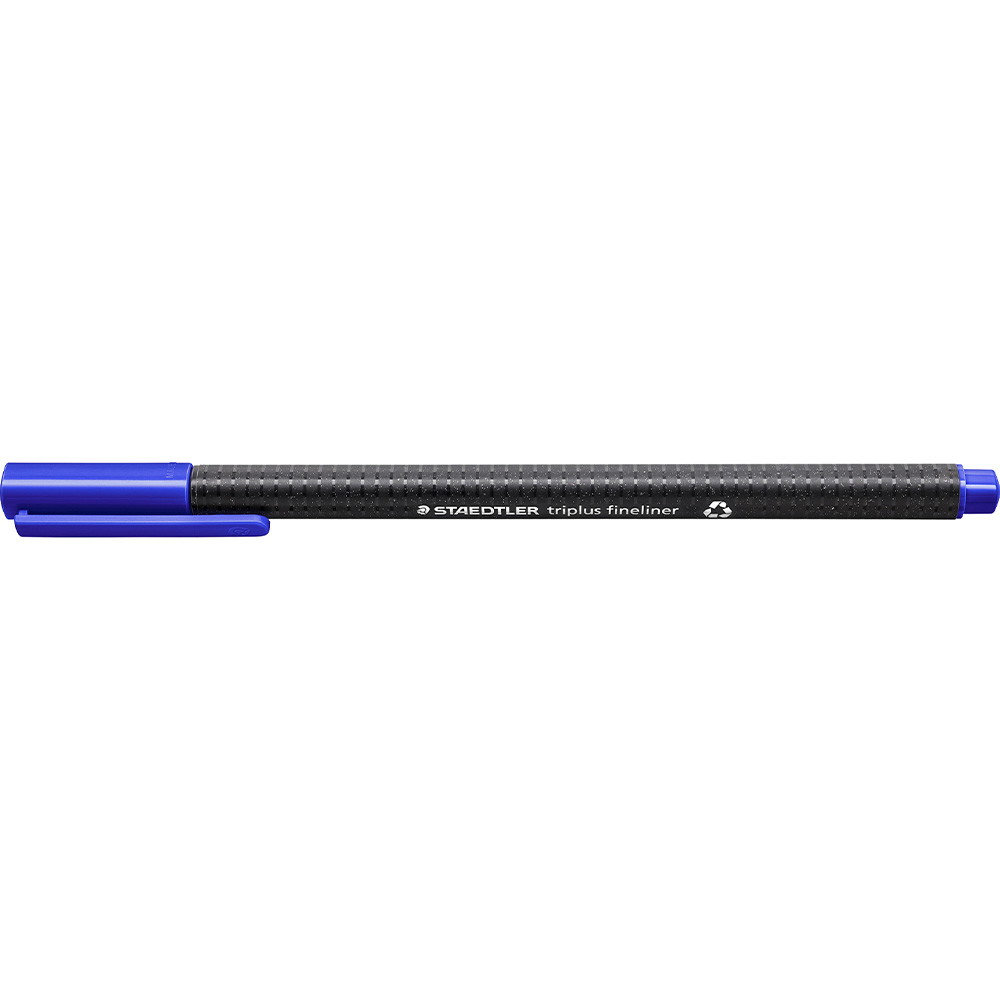 10 x Staedtler Triplus fiberpen blå