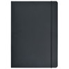 Notesbog A5 linjeret PU sort
