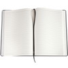 Notesbog A5 linjeret PU sort