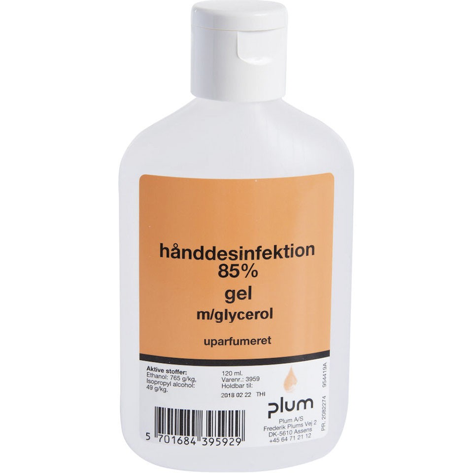 Plum hånddesinfektion gel 85% 120 ml