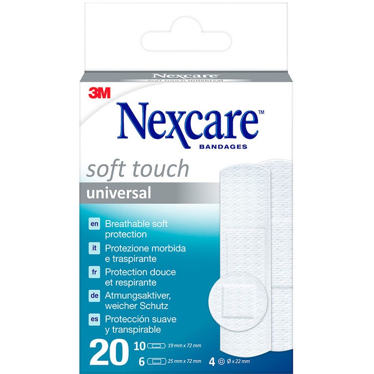 Nexcare Soft plaster assorterede størrelser 20 stk