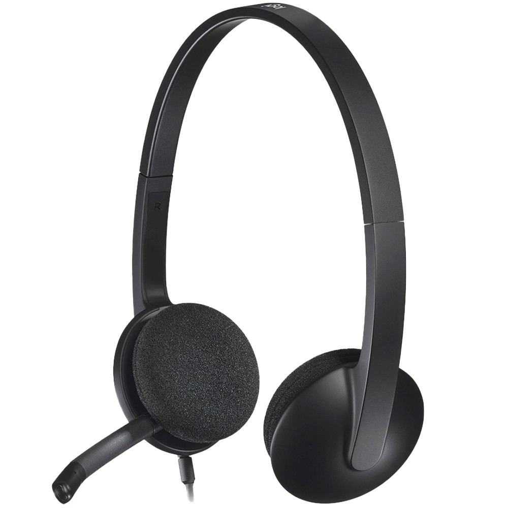 Logitech H340 headset stereo sort
