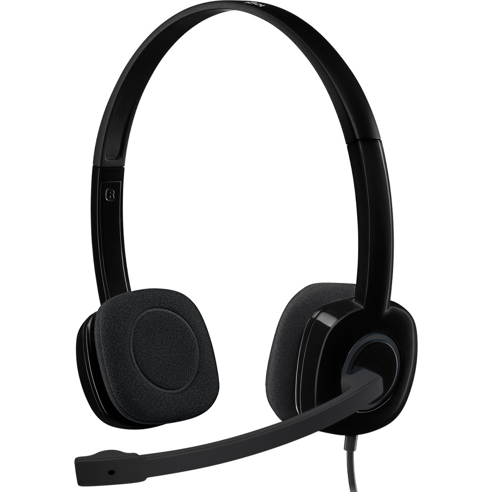 Logitech H151 headset stereo sort