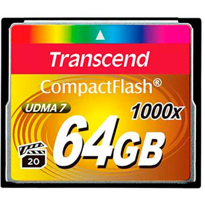 TRANSCEND 64GB CompactFlash Card 1000x
