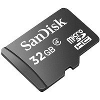 Sandisk microSDHC 32GB kort
