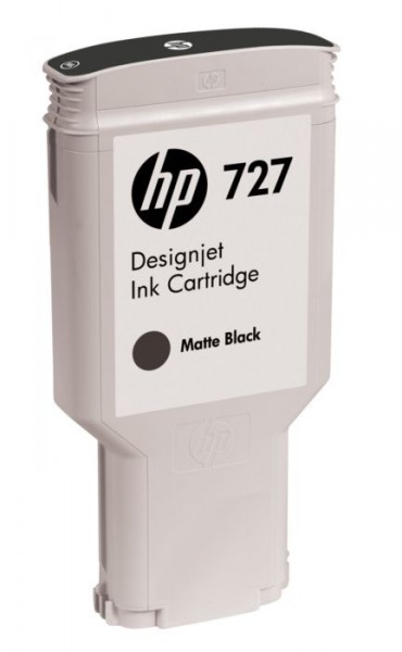 HP 727 C1Q12A Mat Sort Blækpatron, 130 ml