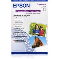 Epson Glossy A3+ fotopapir 255g hvid 50ark