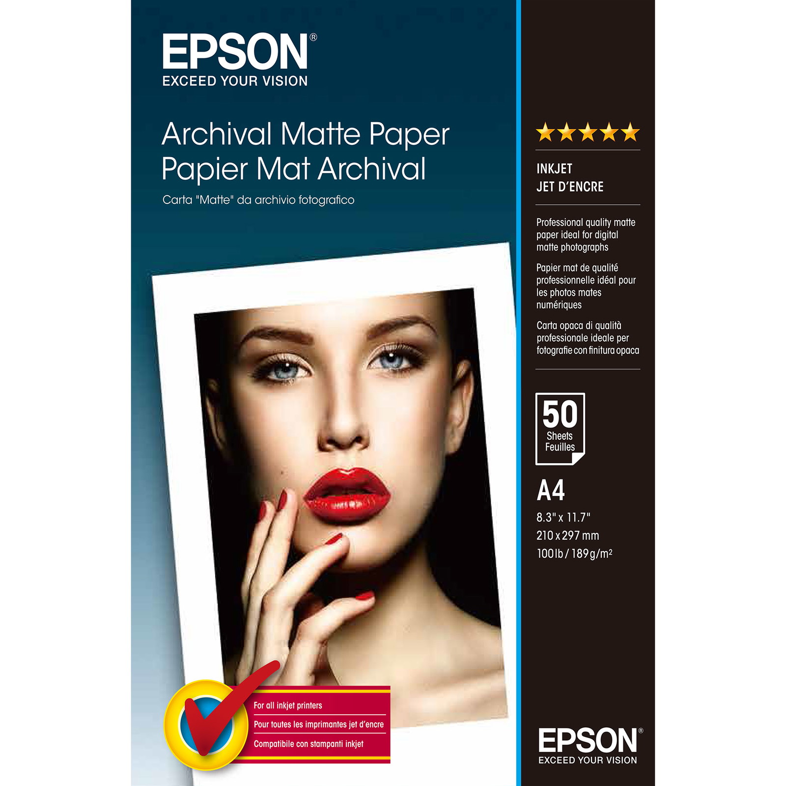 Epson Matt Archival A4 fotopapir 189g 50ark