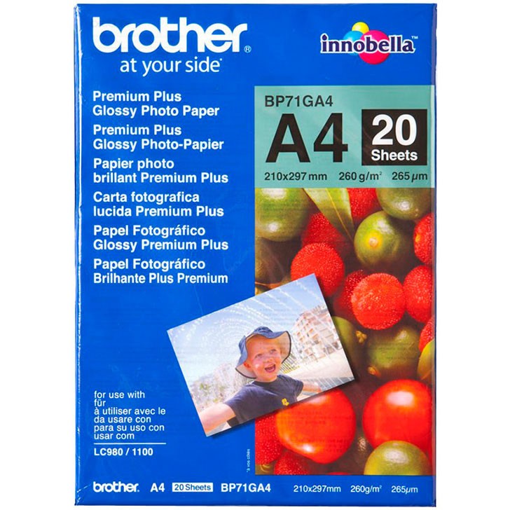 Brother BP-71GA4 fotopapir A4 20 ark