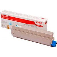 OKI 45862816 Cyan Lasertoner, 10.000 sider