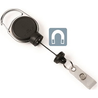 Durable yoyo med plaststrop sort