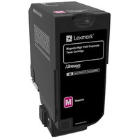 Lexmark 74C2HM0 Magenta Lasertoner, 12.000 sider
