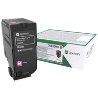 Lexmark 75B20M0 Magenta Lasertoner, 10.000 sider