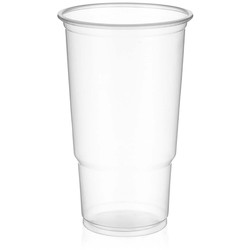 Plastglas 30cl klar 100stk