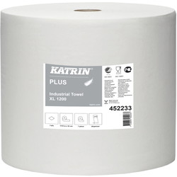 Katrin 452233 XL Plus industrirulle 1lags hvid