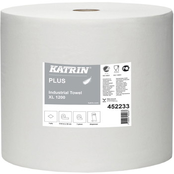 Katrin 452233 XL Plus industrirulle 1lags hvid