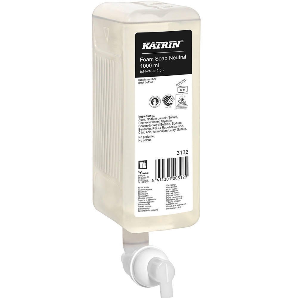 Katrin Neutral skumsæbe 6x1ltr