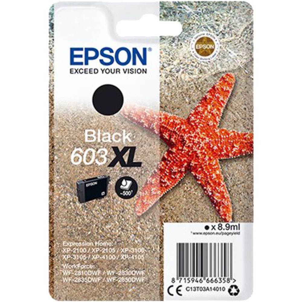 Epson 603XL C13T03A4010 sort blækpatron 8,9 ml