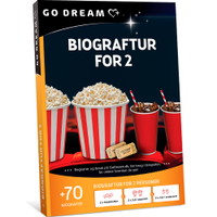 GoDream gavekort biograftur for 2 personer