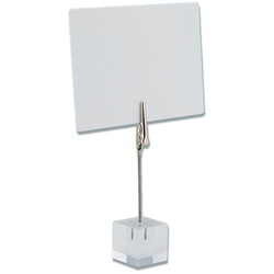 Securit skilteholder med klemme 6 stk