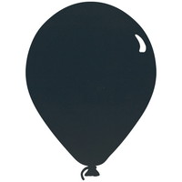 Securit chalkboard silhouette ballon i sort