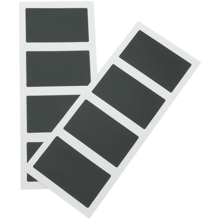 Securit Chalkboard stickers Sort firkantede  pk/8 stk