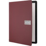 Securit menuomslag læder A4 rød