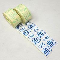 Ferco pakkekontrol 2delt 40x57mm blå 500 numre