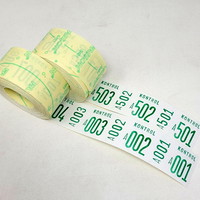 Ferco pakkekontrol 2delt 40x57mm grøn 500 numre