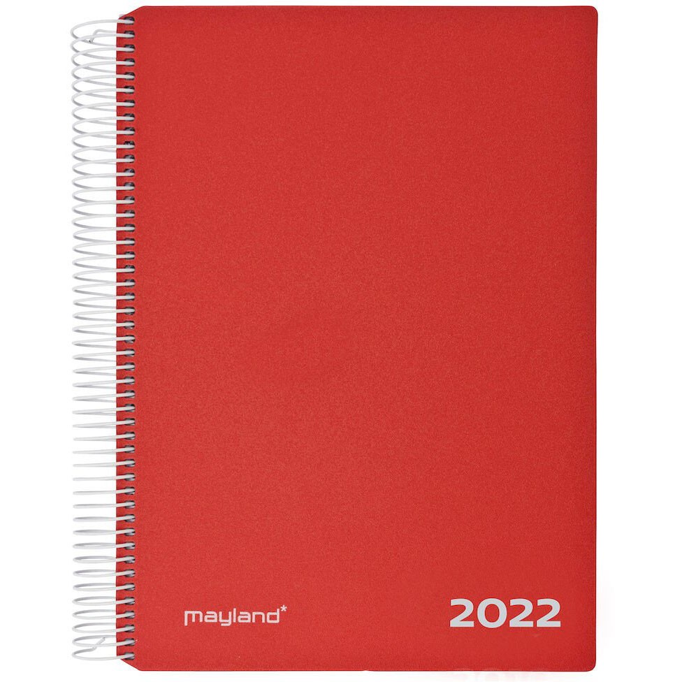 Mayland 2022 22218010 timekalender rød 