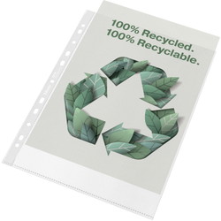 Esselte Recycled plastlomme A4 100my 50stk