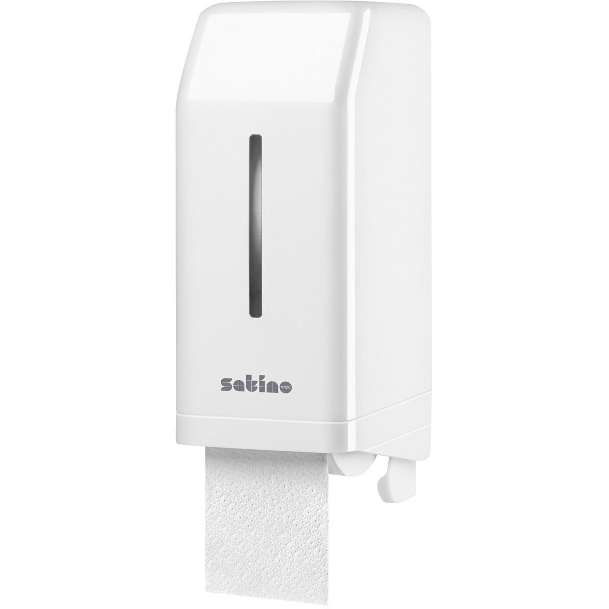 Satino Twin Roll dispenser t/2rl toiletpapir hvid