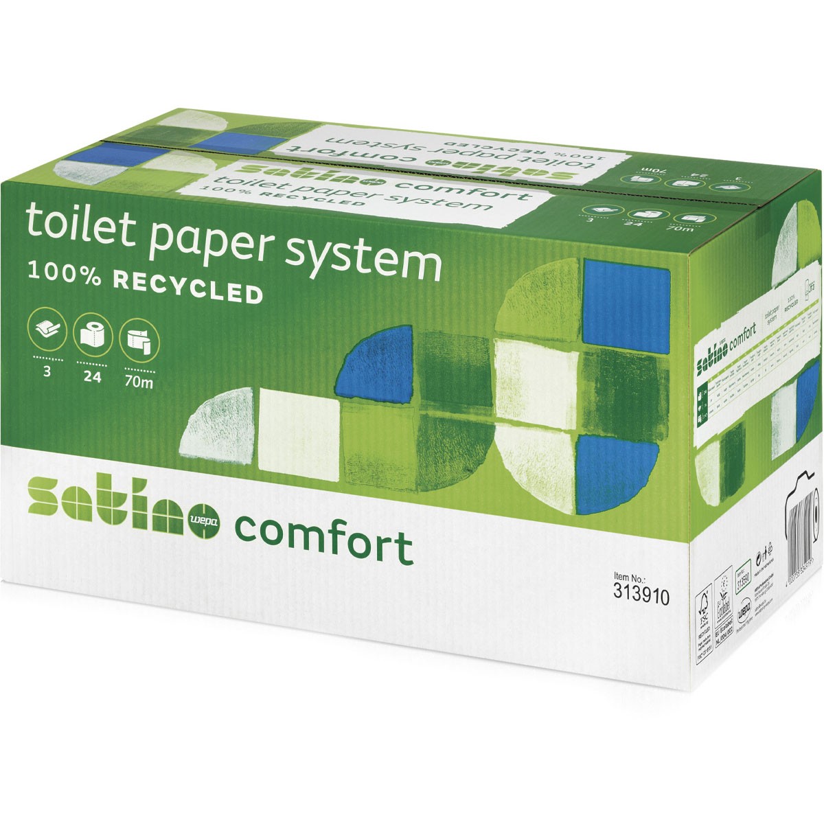 Wepa Compact 3lags toiletpapir 24 ruller
