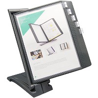 Q-connect QuickFind registersystem bord/vægmodel til 10 lommer (inkl) i A4 i farven antracit/grå
