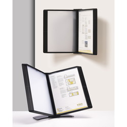 Q-connect registersystem bordmodel t/10 lommer sort