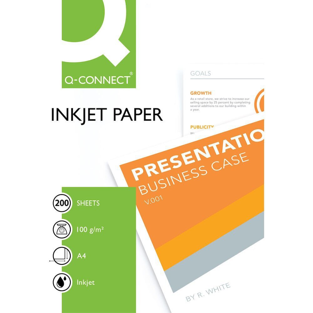 Q-connect inkjet papir A4 100 gr/m2 200 ark